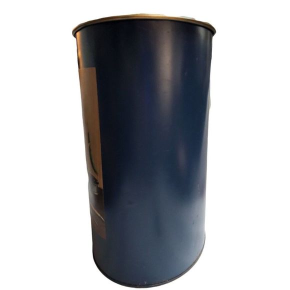 Vintage Plymouth Trash Can Waste Basket Duck Fly Fishing Mens Office Study MCM - Picture 4 of 10